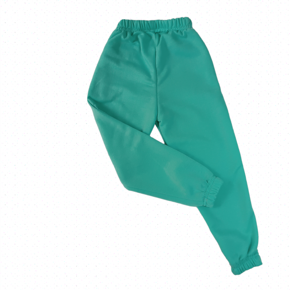 Pantalón tipo jogger color agua marina 1